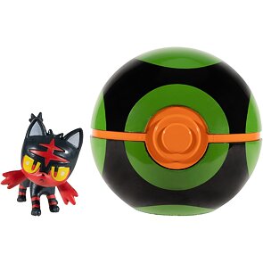 Pokémon Clip n Go – Litten + Dusk Ball