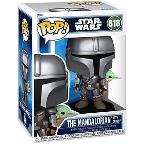 Star Wars Funko POP! – The Mandalorian with Grogu #818