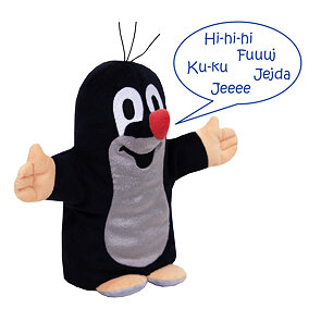 Krtek mluvící maňásek 20 cm