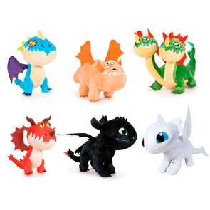 Sada 6 plyšáků - Jak vycvičit draka