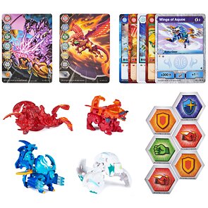 Bakugan Balení 4 figurek – Pyrus Nova Nillious