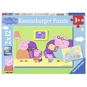 Prasátko Peppa Puzzle 2 x 12 dílků