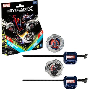 Beyblade X Marvel – Spider-Man 3-60F vs. Venom 3-80N