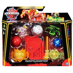Bakugan balení Speciální útok – Bruiser, Dragonoid, Hammerhead, Titanium Dragonoid, Nillious