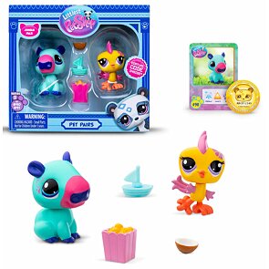 Littlest Pet Shop 2 figurky – Kapybara a Papoušek