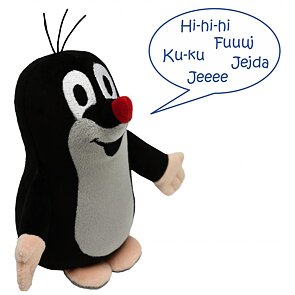 Plyšový Krtek mluvící 16 cm