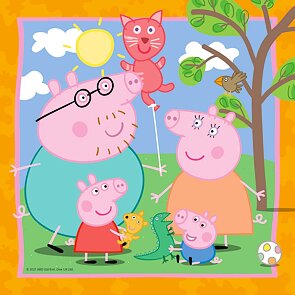 Prasátko Peppa Puzzle 3 x 49 dílků