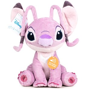 Disney Stitch plyšák Angel se zvuky 26 cm