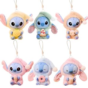 Plyšák ve stylu LABUBU – Stitch