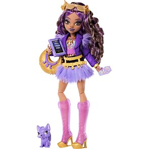 Clawdeen Wolf – panenka Monster High s mazlíčkem a doplňky