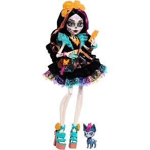 Skelita Calaveras – panenka Monster High s mazlíčkem a doplňky