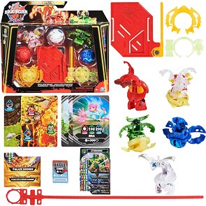 Bakugan balení Speciální útok – Bruiser, Dragonoid, Hammerhead, Titanium Dragonoid, Nillious