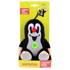Plyšový Krtek mluvící, sedící 15 cm