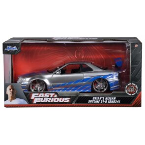 Rychle a zběsile – kovové auto 2002 Nissan Skyline GT-R 1:24