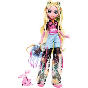 Monster High panenka Lagoona Blue s doplňky a mazlíčkem