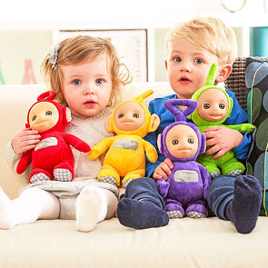 Teletubbies balení 4 plyšáků se zvuky 25 cm
