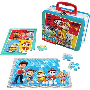 Tlapková patrola Puzzle v plechovém kufříku