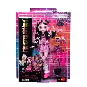 Draculaura – panenka Monster High s mazlíčkem a doplňky