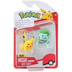 Pokémon figurky Pikachu a Bulbasaur