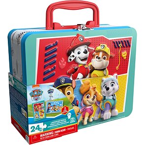 Tlapková patrola Puzzle v plechovém kufříku