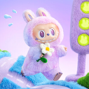 Plyšák ve stylu LABUBU – fialový Luck