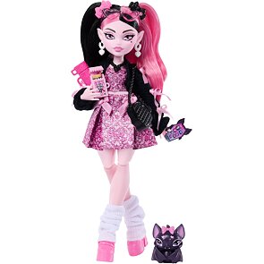Draculaura – panenka Monster High s mazlíčkem a doplňky