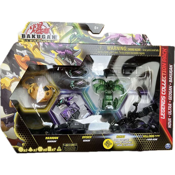 Bakugan Legends Collection Pack – Maxodon, Hyenix, Hanoj, Nillious