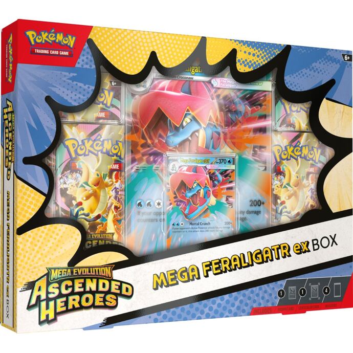 Pokémon TCG Ascended Heroes Mega Feraligatr ex Box