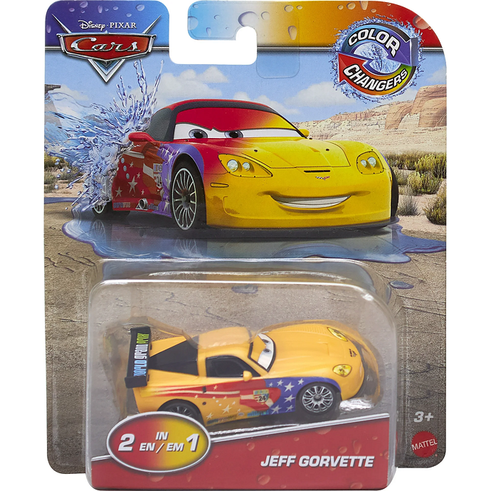 Cars autíčko měnící barvu – Jeff Gorvette
