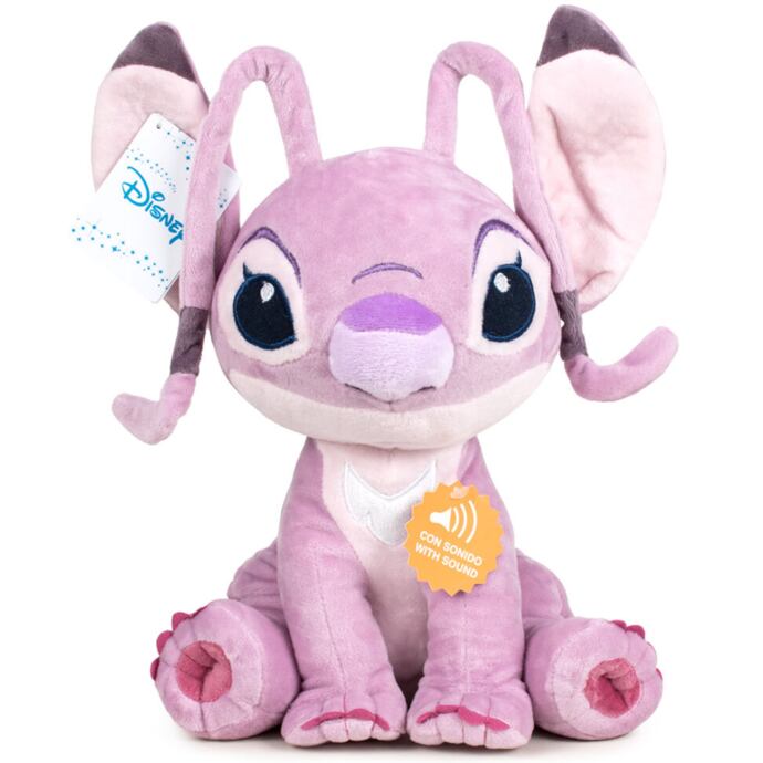 Disney Stitch plyšák Angel se zvuky 26 cm