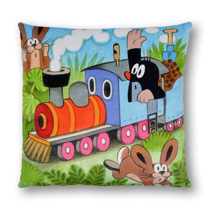 Krtek polštářek mašinka