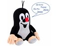 Plyšový Krtek mluvící, sedící 15 cm