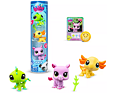 Littlest Pet Shop 3 figurky v tubě – Leguán, Axolotl, Nosorožec