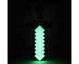 Minecraft svítící diamantový meč – 3 světelné režimy, 40 cm, na zeď i stůl