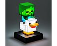 Minecraft lampička Chicken Jockey, svítící figurka 12 cm