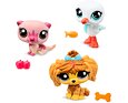 Littlest Pet Shop 3 figurky v tubě – Vydra, Ovčácký pes, Racek