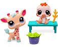 Littlest Pet Shop 2 figurky – Žirafa a Lenochod