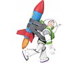 Toy Story Mluvící Buzz Rakeťák s raketou 26 cm