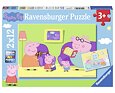 Prasátko Peppa Puzzle 2 x 12 dílků