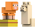 Minecraft figurky Lama a ovce