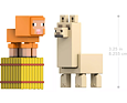Minecraft figurky Lama a ovce