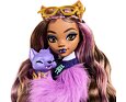 Monster High panenka Clawdeen Wolf s doplňky a mazlíčkem