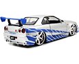 Rychle a zběsile – kovové auto 2002 Nissan Skyline GT-R 1:24
