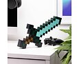 Minecraft svítící diamantový meč – 3 světelné režimy, 40 cm, na zeď i stůl