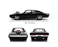 Rychle a zběsile – kovové auto 1970 Dodge Charger 1:24