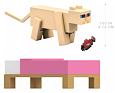 Minecraft figurka Perská kočka