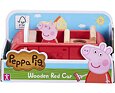 Prasátko Peppa dřevěné červené auto