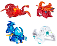 Bakugan Balení 4 figurek – Pyrus Nova Nillious