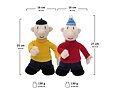 Plyšáci Pat a Mat 25 cm